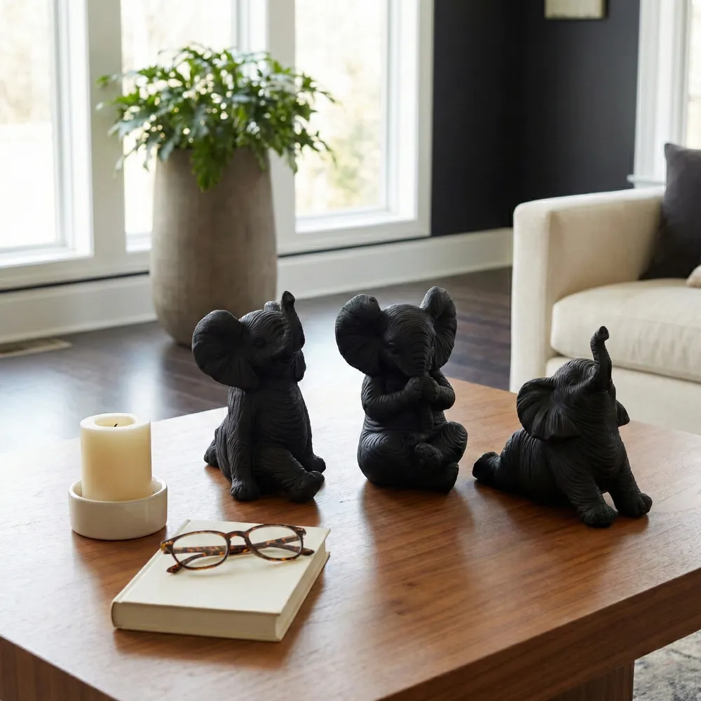 WALTONTON SET OF 3 BLACK DECOR 6 (IN)