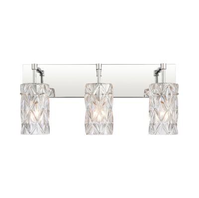 Forma de Crystal 23″ Wide 3-Light Vanity Light - Polished Chrome