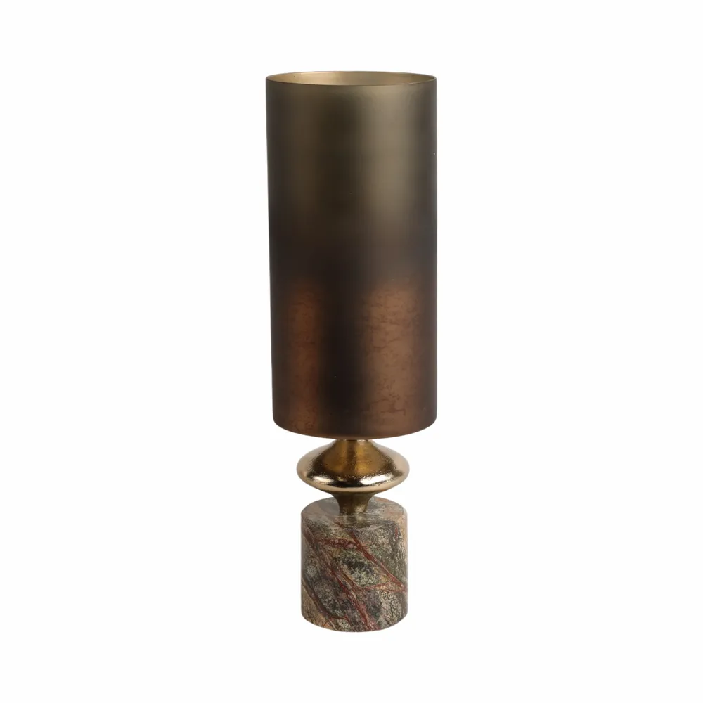OPALHAVEN BROWN GLASS VASE 17 (IN)