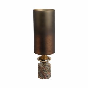OPALHAVEN BROWN GLASS VASE 17 (IN) 5