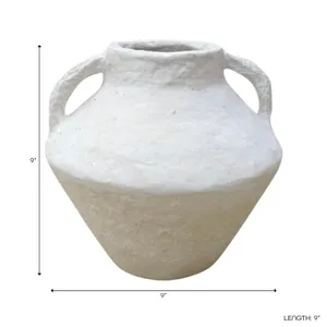 FERRIS WHITE VASE 9 (IN) 10