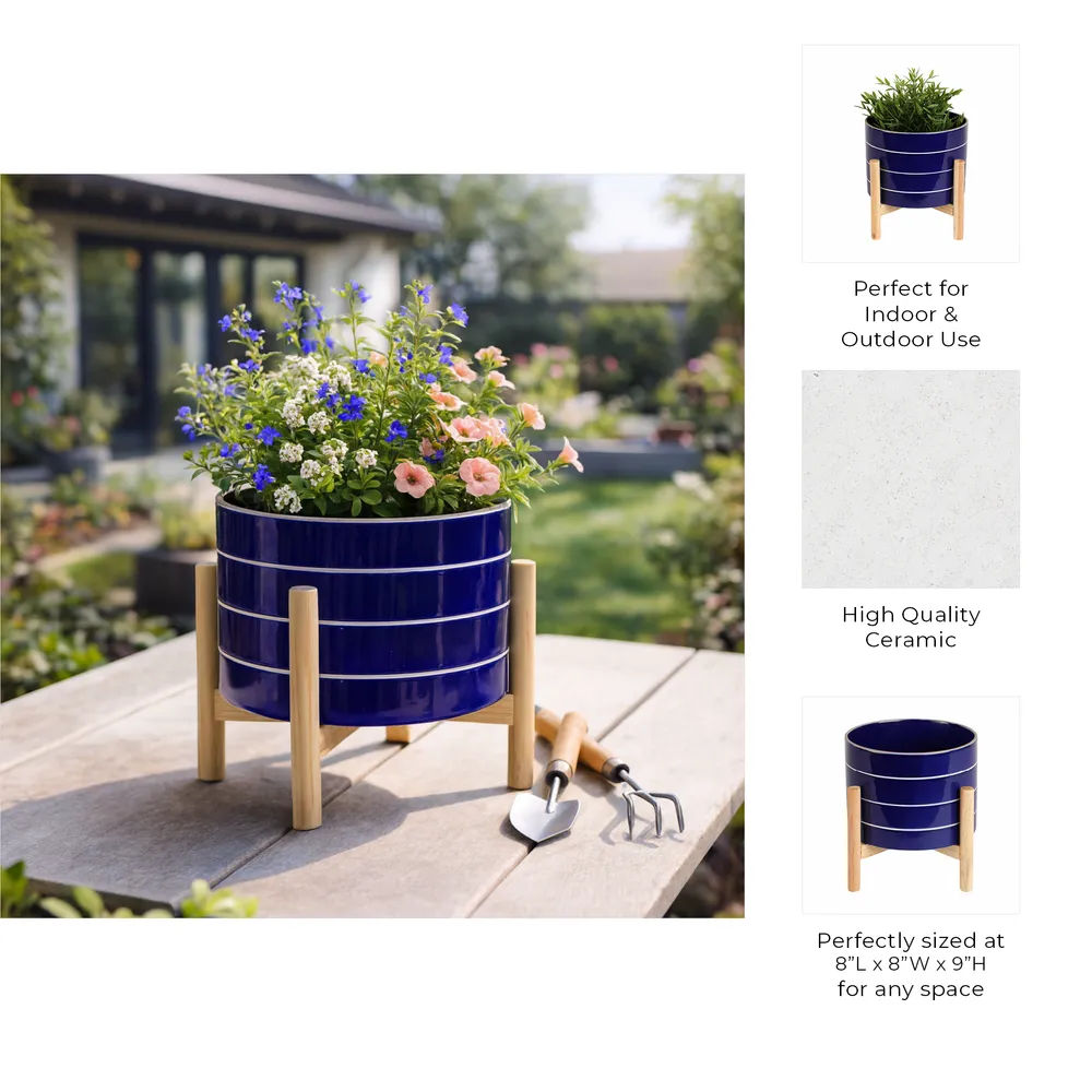 GLENHAVEN BLUE PLANTER 9 (IN)