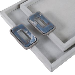 STORMMORE SET OF 2 WHITE TRAY 2 (IN) 6