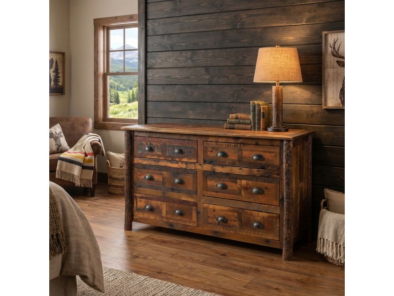 Appalachian Six Drawer Dresser - Standard Line 1