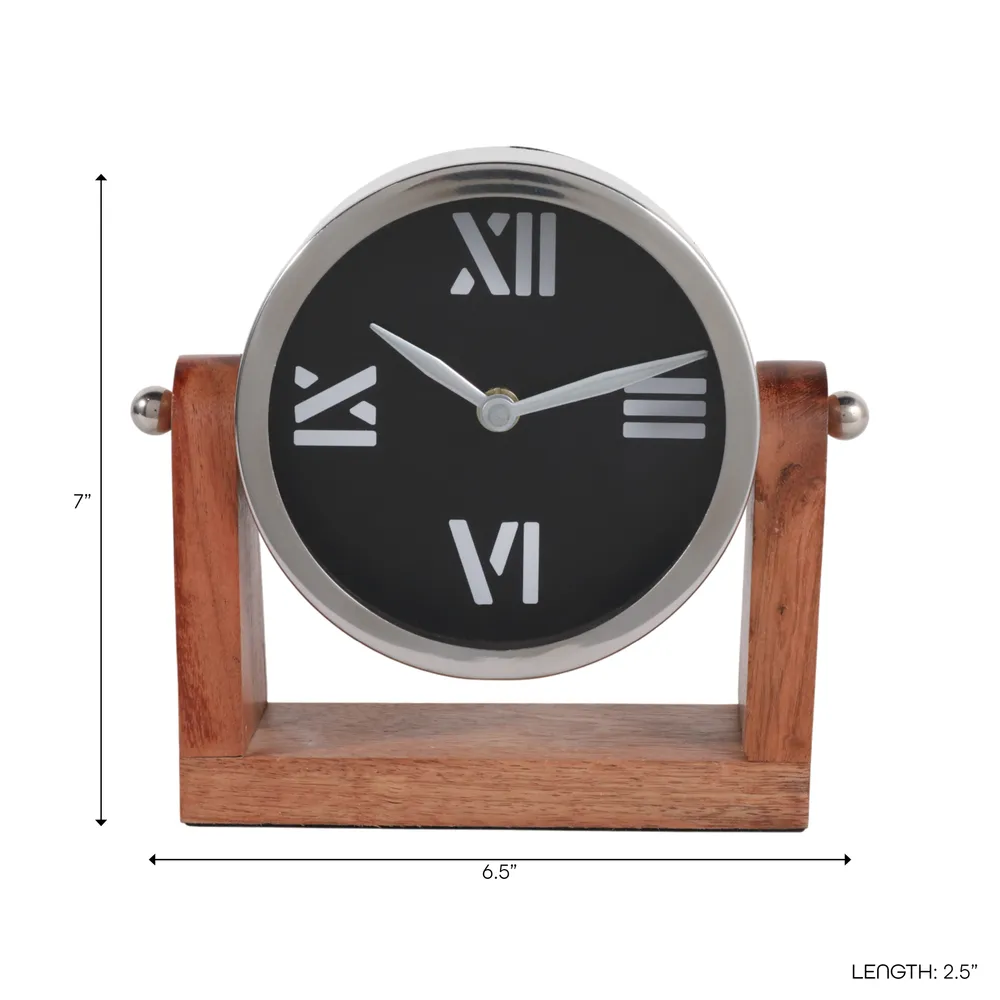 CELIAROSE BLACK CLOCK 7 (IN)