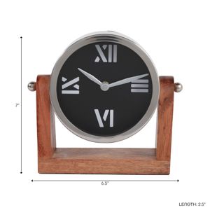 CELIAROSE BLACK CLOCK 7 (IN) 10