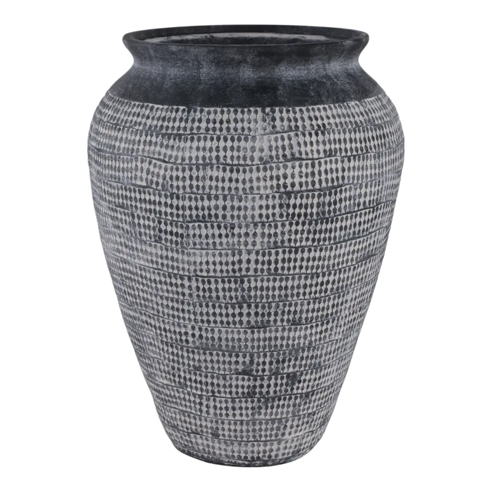 CARLINLAKE BLACK VASE 16 (IN)