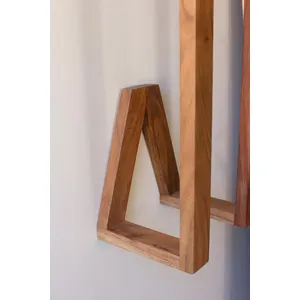 Wooden Wall Towel Rack 5