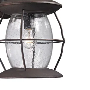 Village Lantern 18'' High 1-Light Outdoor Sconce - Weathered Charcoal 4