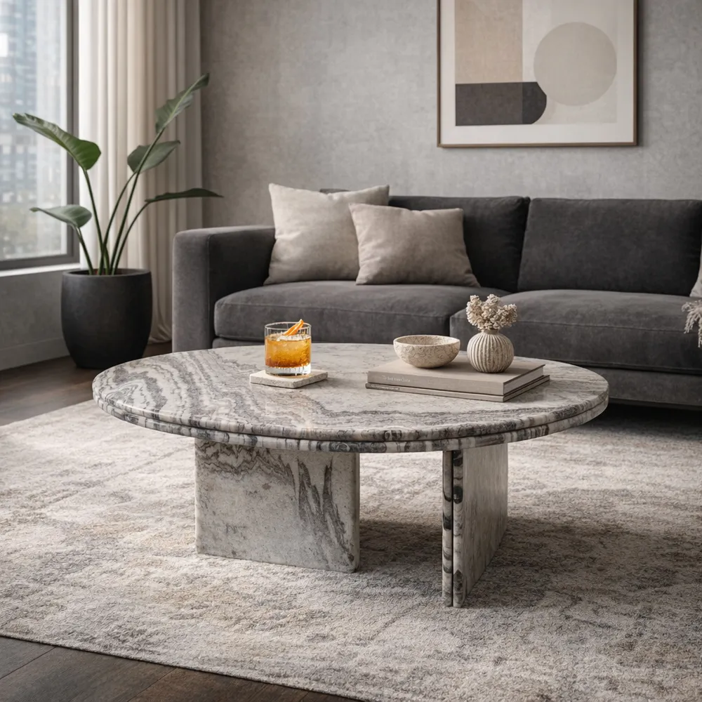 CIARANGROVE IVORY COFFEE TABLE 18 (IN)