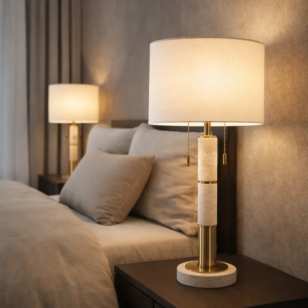 ALECSIDE IVORY LAMP 28 (IN)