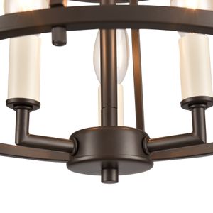Joanie 13'' Wide 3-Light Semi Flush Mount - Old Bronze 5