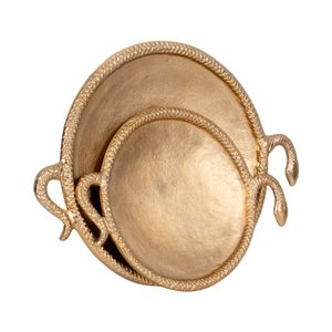 GLENNMILL SET OF 2 GOLD TRAY 2 (IN) 4