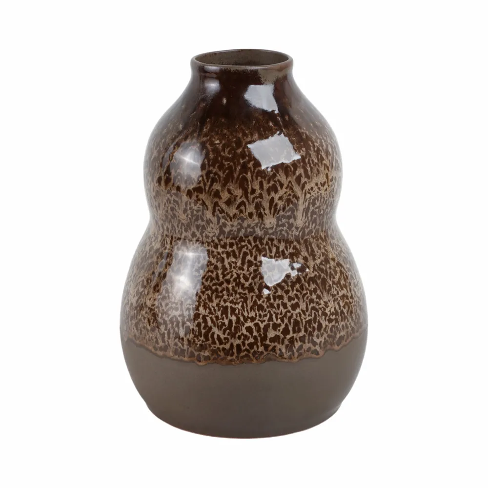 HARLEMHAVEN BROWN VASE 12 (IN)