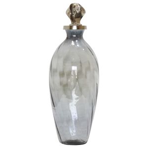 FORDHAMDALE GRAY GLASS VASE 21 (IN) 3
