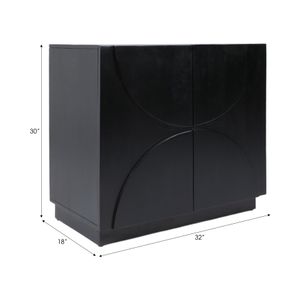 CHESTERTON BLACK CABINET 30 (IN) 9
