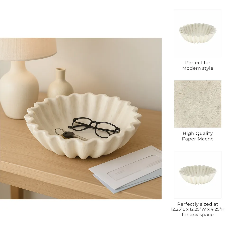 HADFIELDOAK IVORY BOWL 5 (IN)