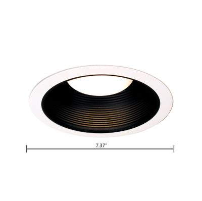 Intra 6'' Wide 1-Light Recessed Trim - White with Black