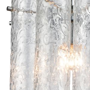 Glass Symphony 10'' Wide 1-Light Mini Pendant - Polished Chrome 2