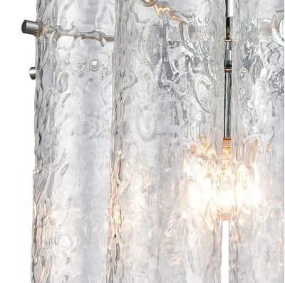Glass Symphony 10″ Wide 1-Light Mini Pendant - Polished Chrome