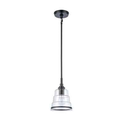 Boyer 6.5″ Wide 1-Light Mini Pendant - Matte Black