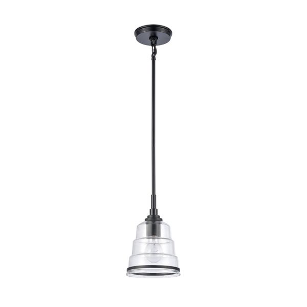 Boyer 6.5'' Wide 1-Light Mini Pendant - Matte Black