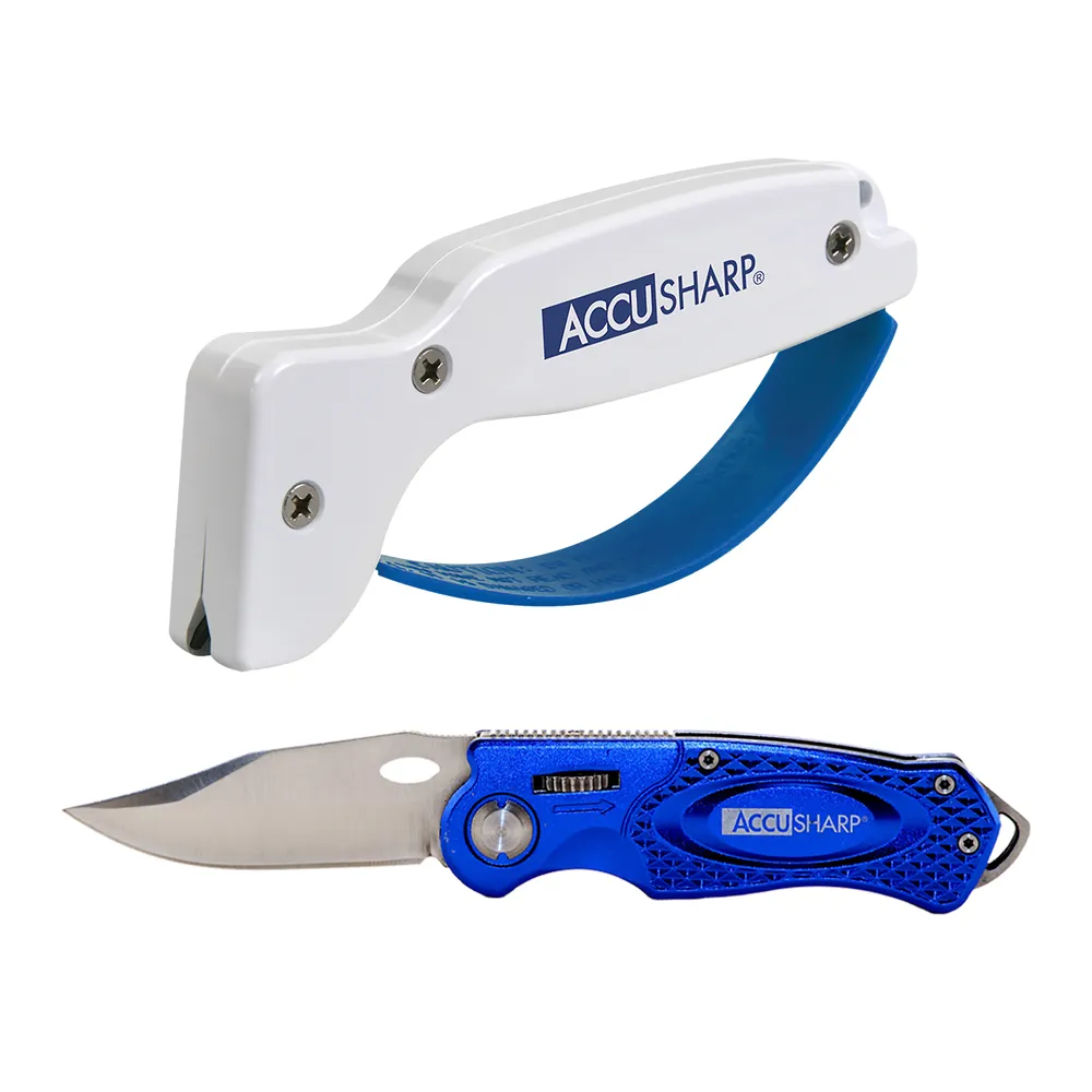 AccuSharp Sharpener-Blue Sport Knife Combo
