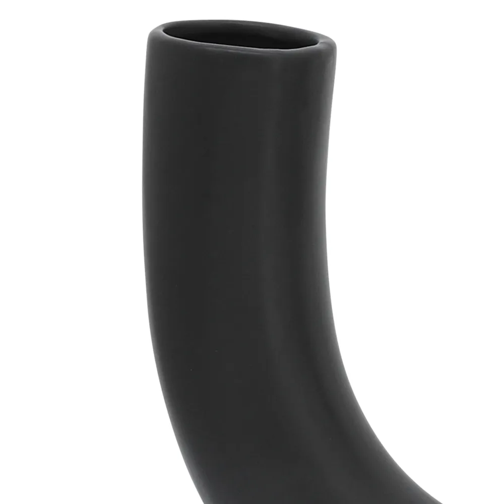 LENNONHAM BLACK VASE 8 (IN)