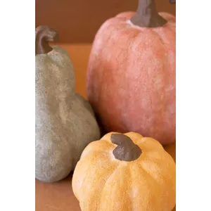 Set of 3 Terracotta Pumpkins 2