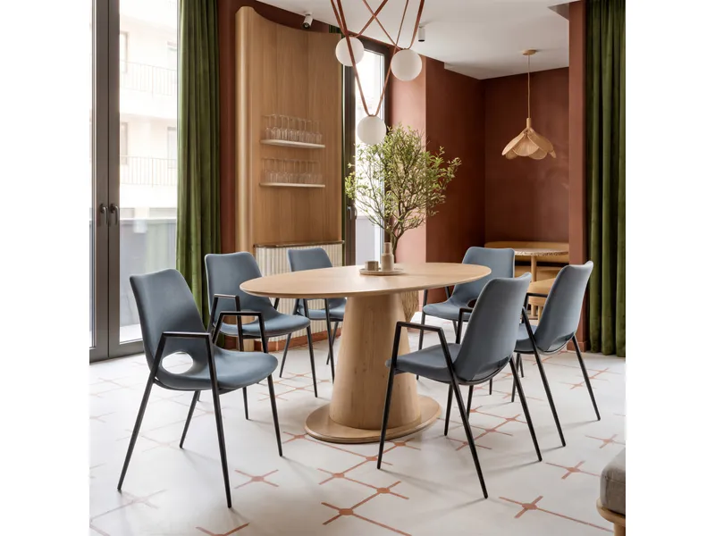 Desi Dining Chair Azure Gray 2