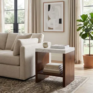 BAKERCLIFF WHITE TABLE 23 (IN) 11