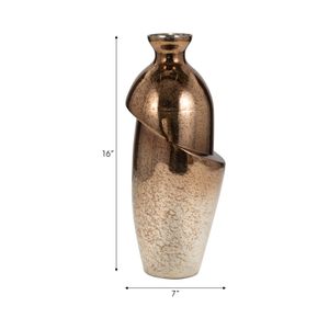 NASHCLIFF BRONZE GLASS VASE 16 (IN) 10