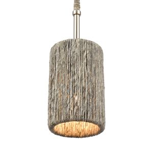 Abaca 5.25'' Wide 1-Light Mini Pendant - Polished Nickel 4
