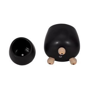 SUTTONOAK SET OF 2 BLACK PLANTER 8 (IN) 7