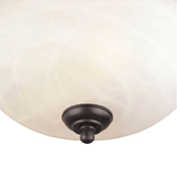 Harmony 14'' Wide 3-Light Flush Mount - Painted Bronze