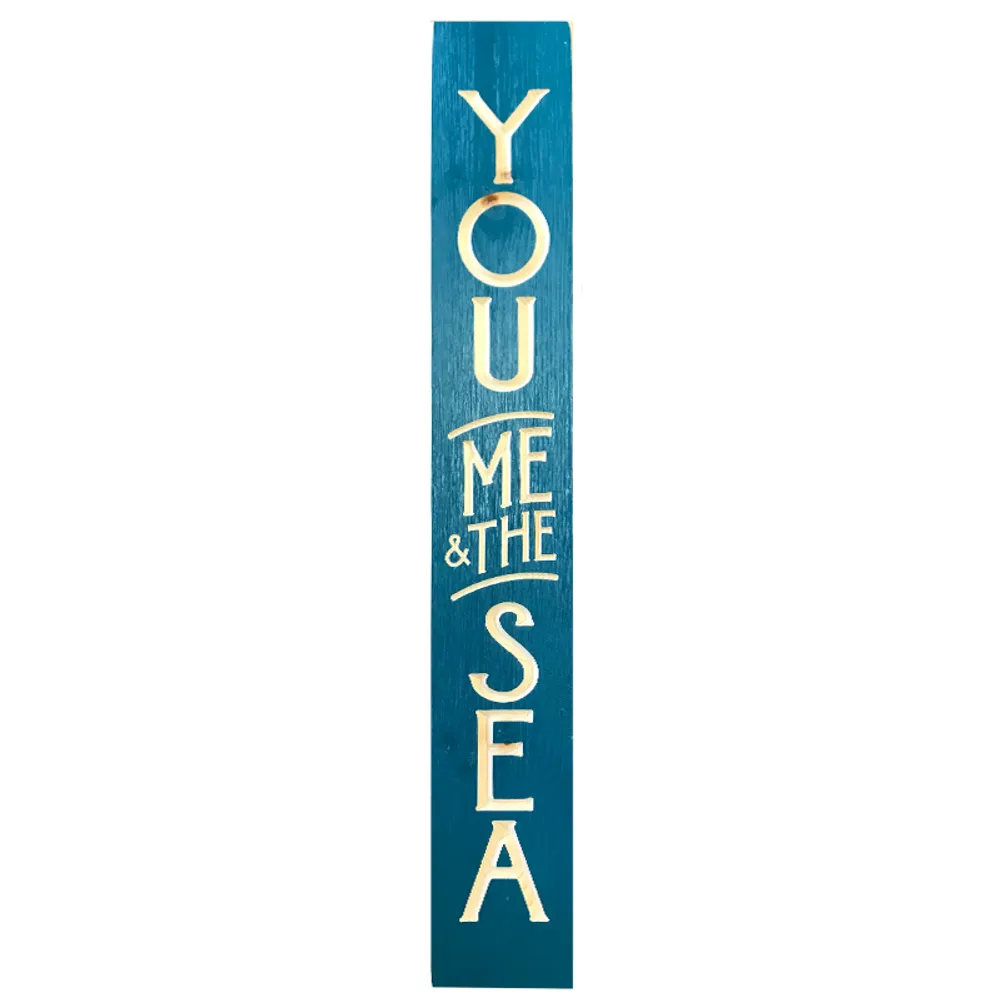 36" USA VERTICAL YOU/ME/SEA BARNWOOD SIG