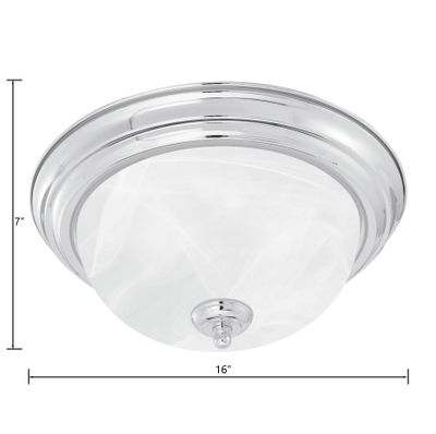 Harmony 16'' Wide 3-Light Flush Mount - Brushed Nickel