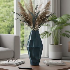 HERMONHOLM BLUE VASE 21 (IN) 10