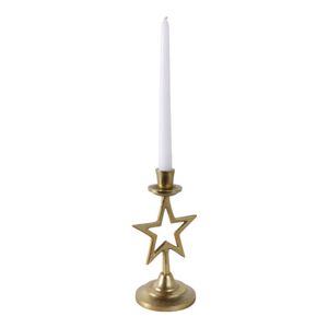 BRICEHAVEN GOLD CANDLE HOLDER 9 (IN) 3