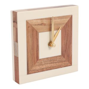 HALSEYFIELD IVORY CLOCK 6 (IN) 3