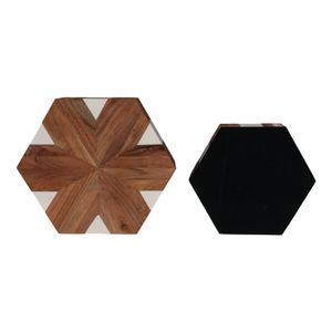 DEWEYCROSS SET OF 2 WHITE BOXES 4 (IN) 7