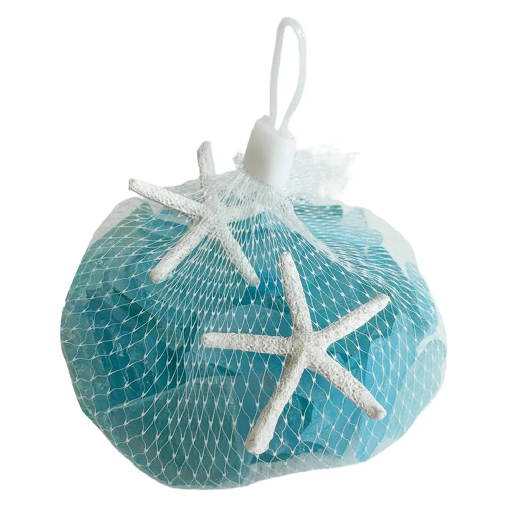 BAG OF GLASS WITH STARFISH 350G