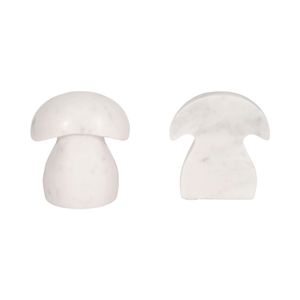 CHASEVALE SET OF 2 WHITE BOOKENDS 6 (IN) 6