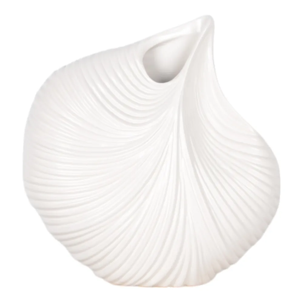 KELSEYPORT WHITE VASE 10 (IN)