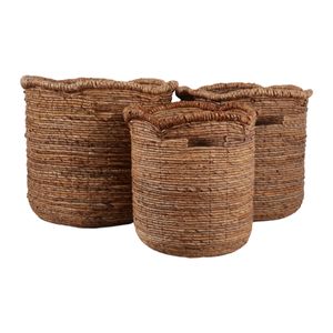 ALTONHOLM SET OF 3 BROWN BASKETS 18 (IN) 7