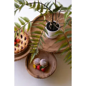 Set of 3 Wooden Display Stands 3