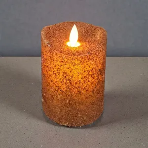 Grunge Moving Flame 3x4in LED Candle 2