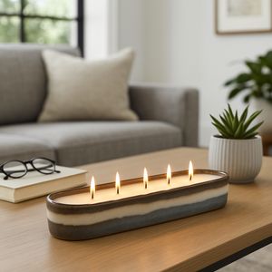 DALEYSTONE BLUE WAVES VELHA CANDLE 3 (IN) 12