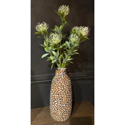 Ivory Thistle Stem 22in