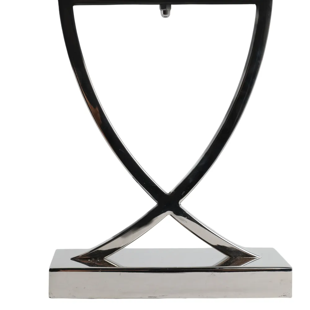 OLIVERHAVEN SILVER CANDLE HOLDER 31 (IN)
